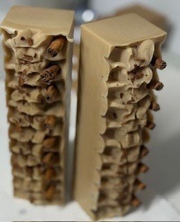 Christmas Latte Goat's Milk Soap - Spiced Orange & Cinnamon Bar - Lewina Homestead