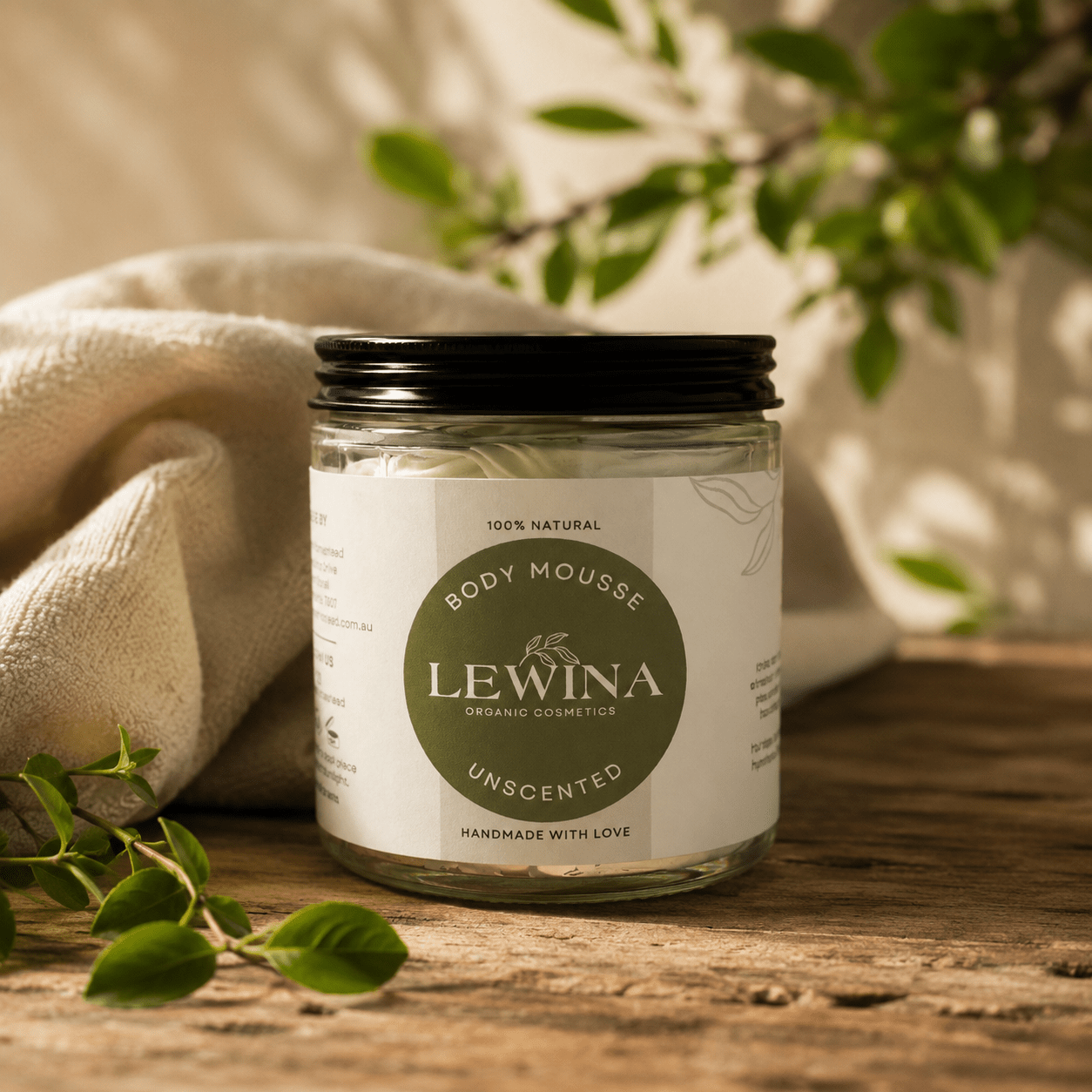 LOC Body Mousse | Natural Whipped Body Butter for Dry Skin - Lewina Homestead