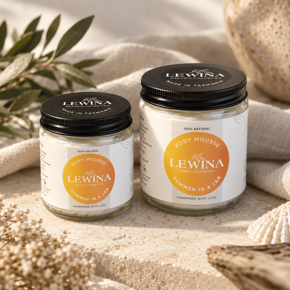 LOC Body Mousse | Natural Whipped Body Butter for Dry Skin - Lewina Homestead