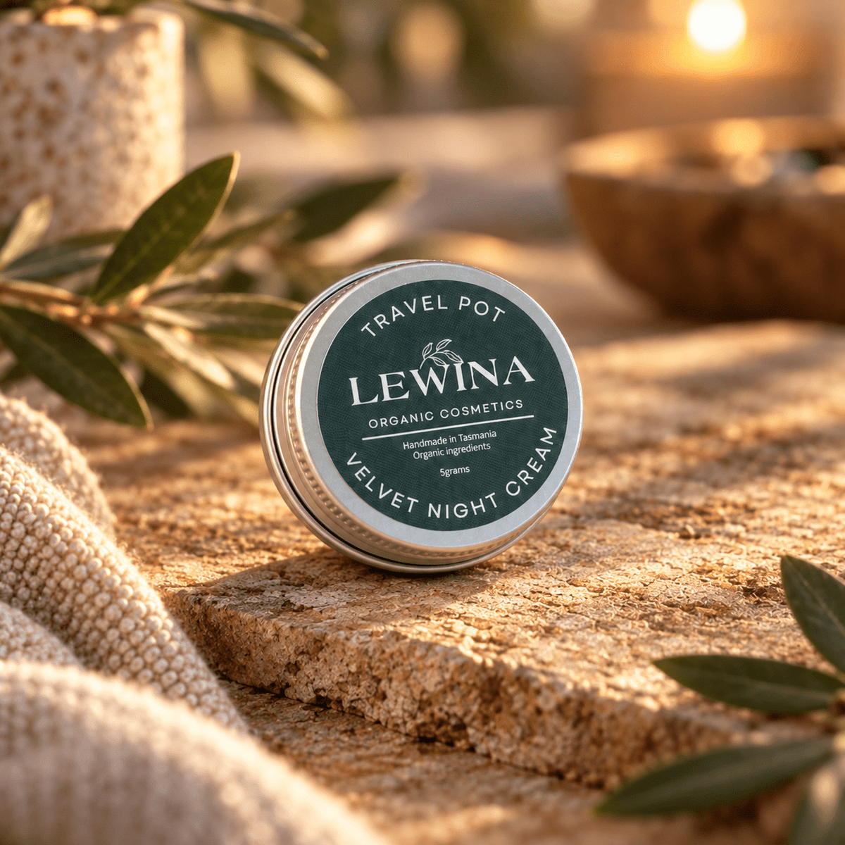 LOC Velvet Cream Moisturiser - Travel Pot Night Cream - Lewina Homestead