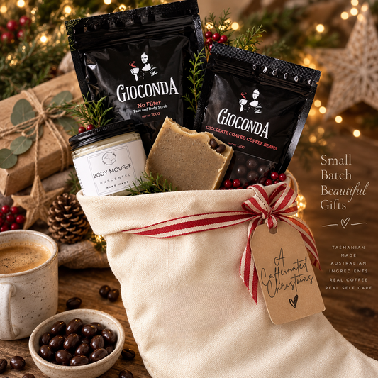A Caffeinated Christmas | Tasmanian Coffee & Skincare Gift Stocking