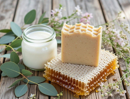 Artisan Goats Milk Soap - Unscented Milk & Honey Soap - Lewina Homestead