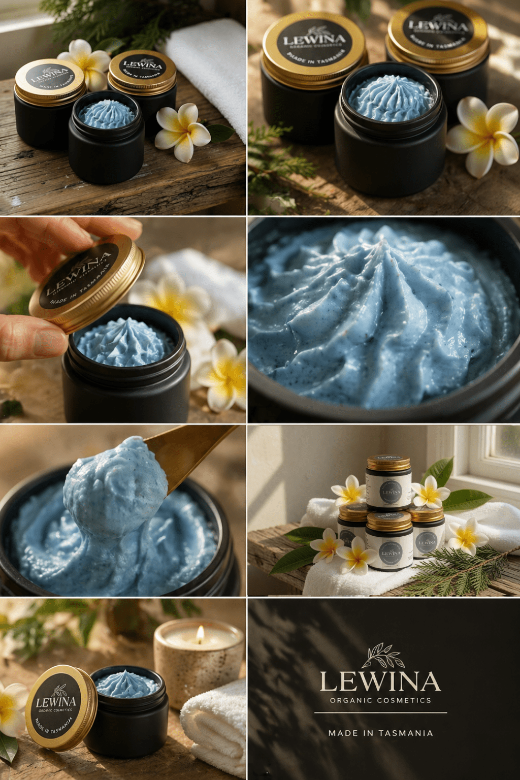 Frangipani Blue | Mineral Enzyme Mask - Lewina Homestead