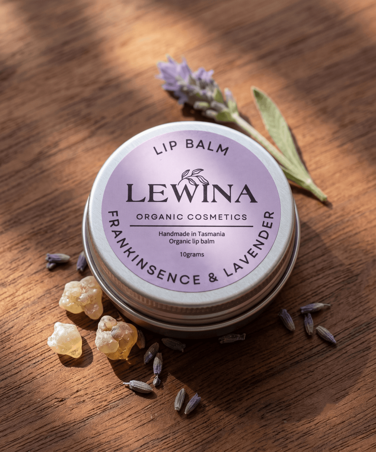 Frankincense & Lavender Lip Balm – 10g - Lewina Homestead