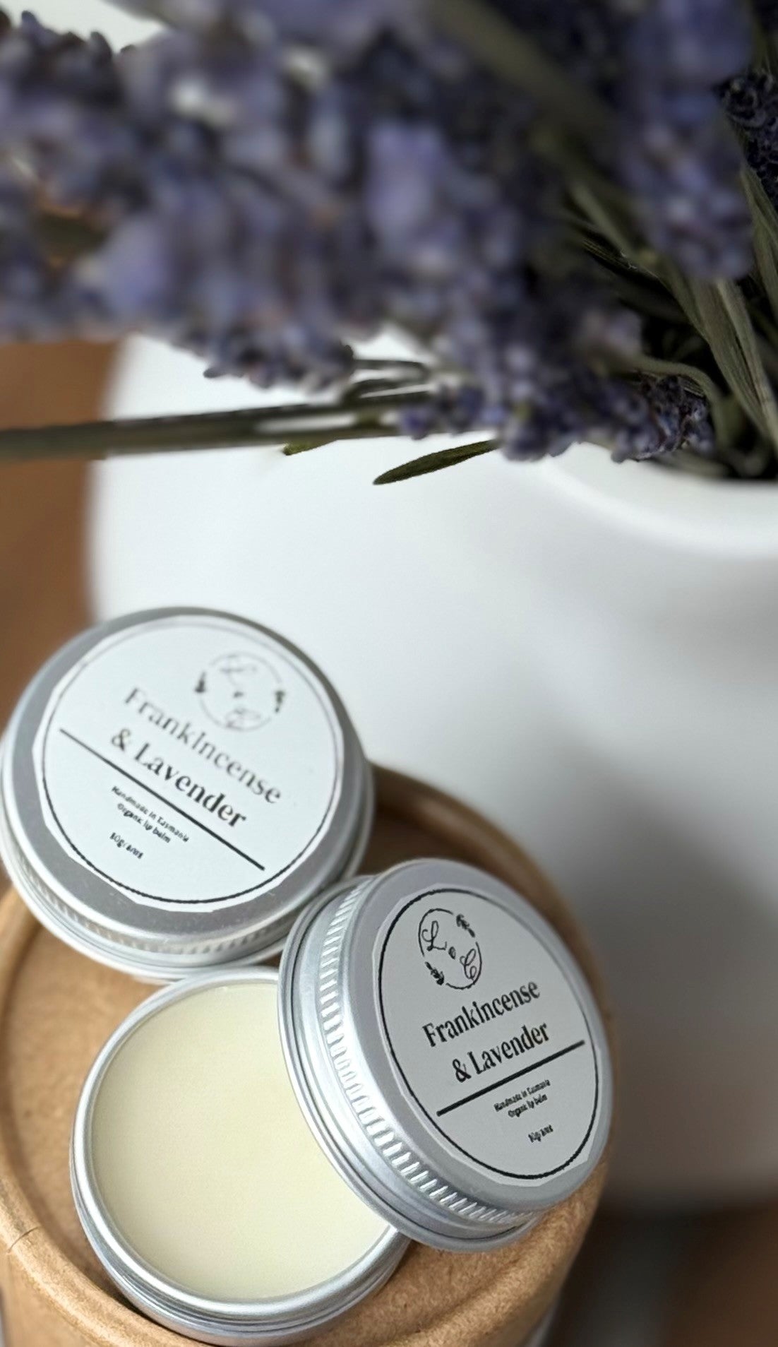 Frankincense & Lavender Lip Balm – 10g - Lewina Homestead