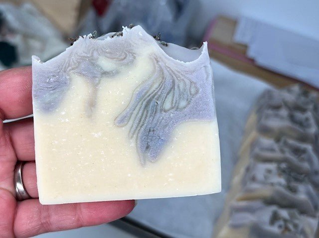 Lavender Artisan Goat’s Milk Soap Bars - 90gram Bars - Lewina Homestead