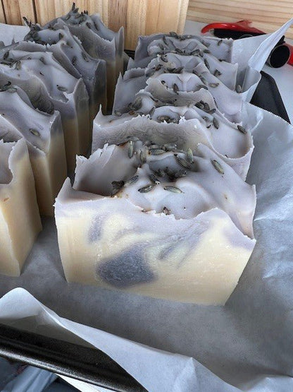 Lavender Artisan Goat’s Milk Soap Bars - 90gram Bars - Lewina Homestead