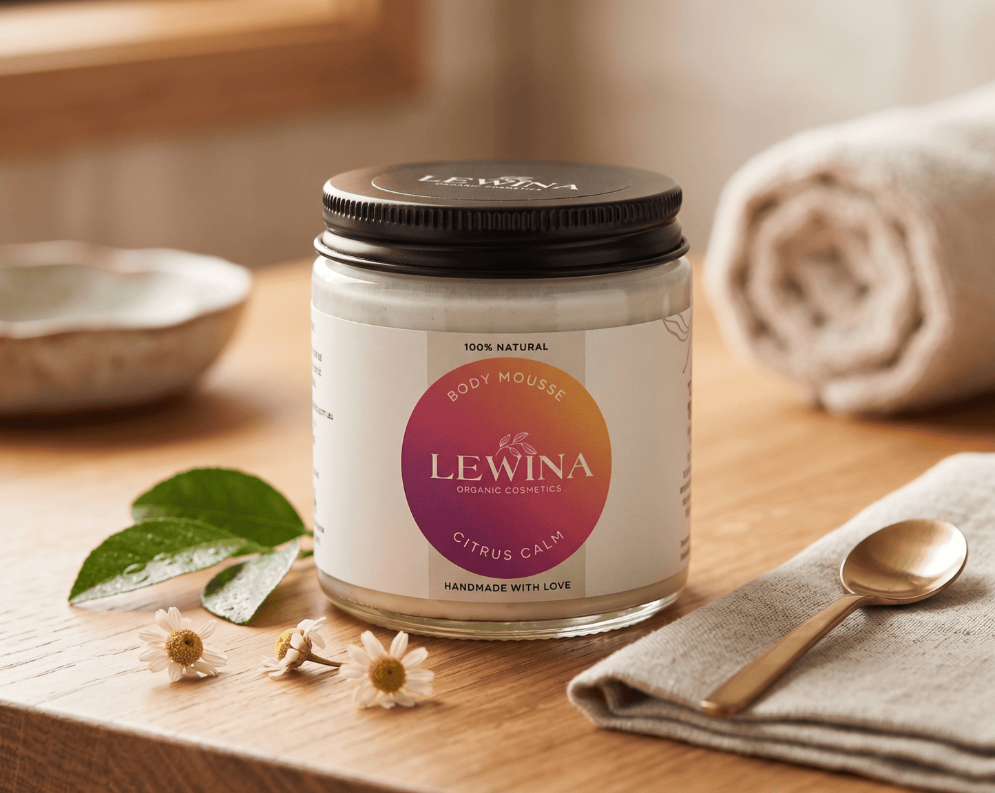 LOC Body Mousse | Natural Whipped Body Butter for Dry Skin - Lewina Homestead