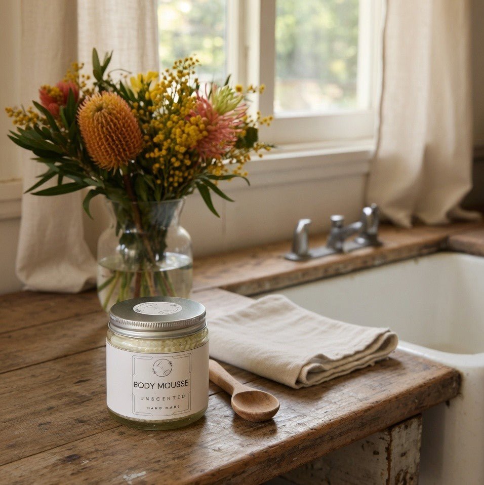 LOC Body Mousse | Natural Whipped Body Butter for Dry Skin - Lewina Homestead