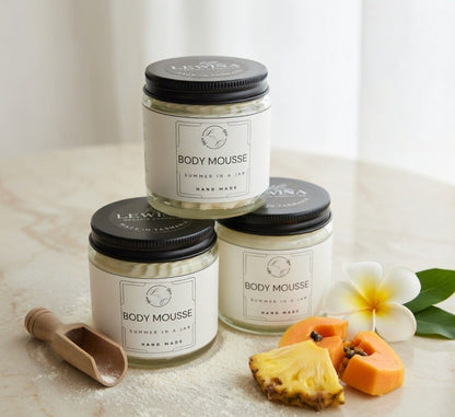LOC Body Mousse | Natural Whipped Body Butter for Dry Skin - Lewina Homestead