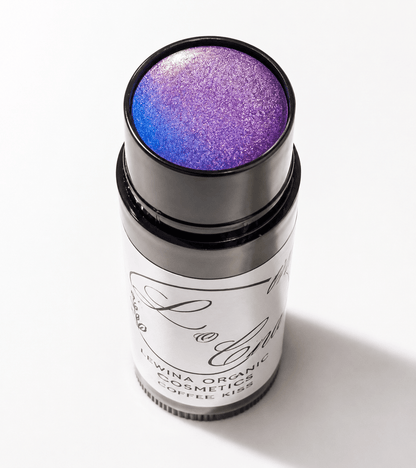 Lewina Natural Lip and Cheek Tint Stick in Periwinkle Pearl, handmade in Tasmania