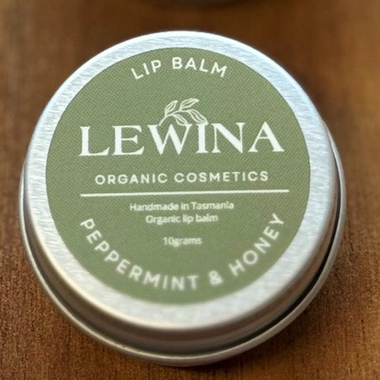Peppermint and Honey Lip Balm - 10g - Lewina Homestead