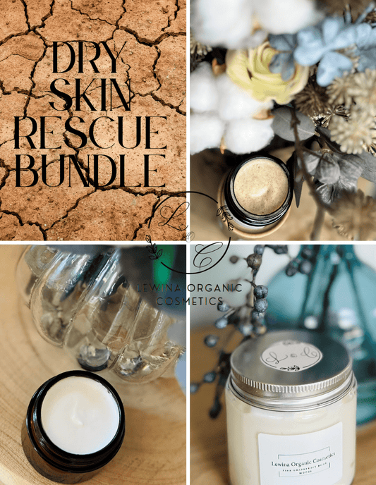 The Dry Skin Rescue Bundle – Heal Flaky Skin Naturally - Lewina Homestead